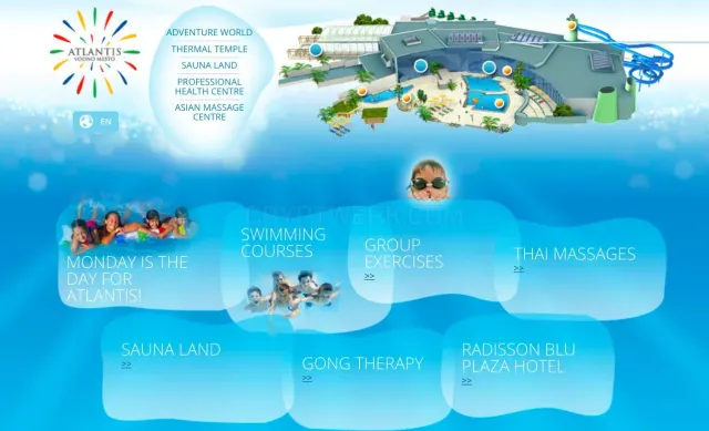 Atlantis Vodno Mesto website