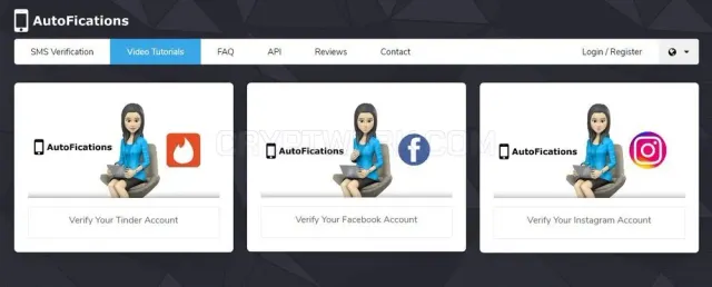 AutoFications website