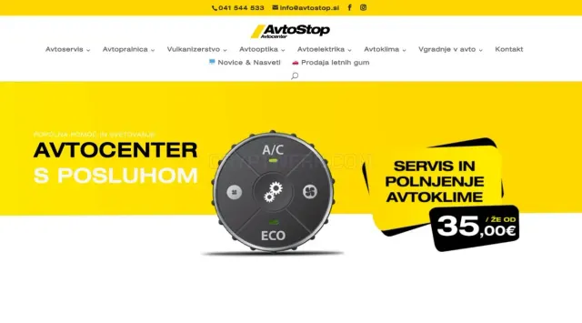 Avtocenter Avtostop website