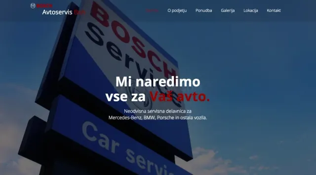 Avtoservis Boh website