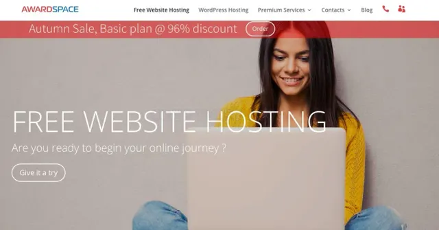 AwardSpace website