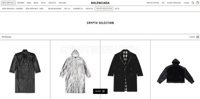 Balenciaga website