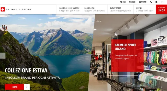 Balmelli Sport website
