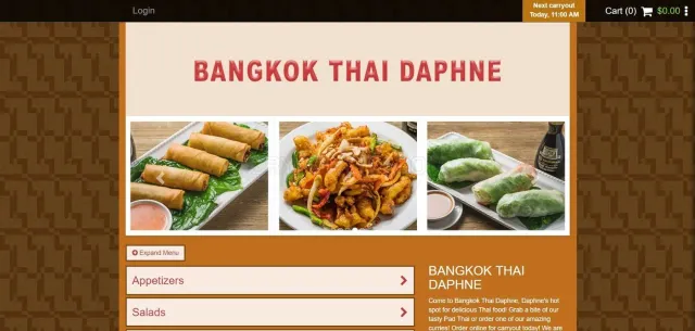 Bangkok Thai Daphne website