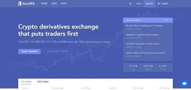 BaseFEX website