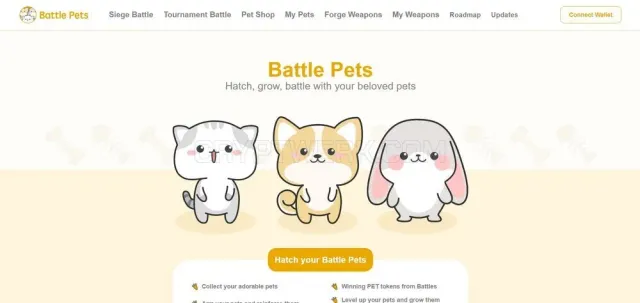Battle Pets website