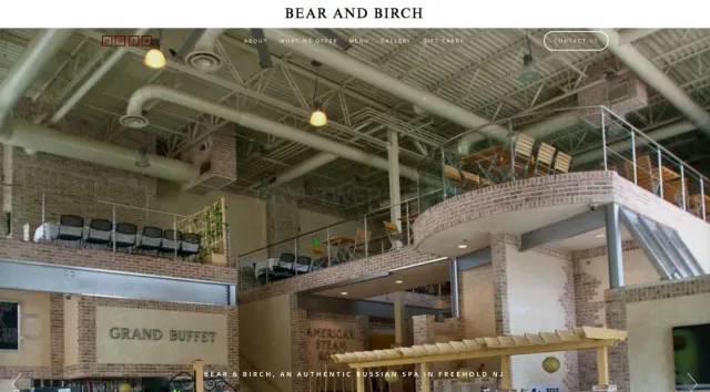 Bear & Birch Russian Sauna website