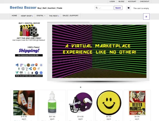 Beetlez Bazaar website