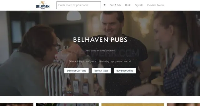 BELHAVEN PUBS website