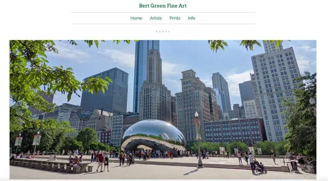 Bert Green Fine Art website