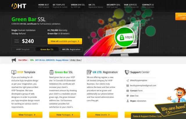 Best HYIP Template website