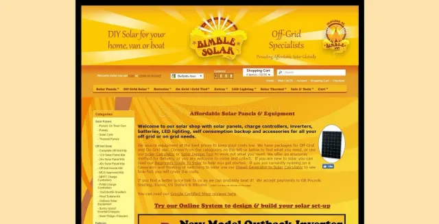 Bimble Solar website
