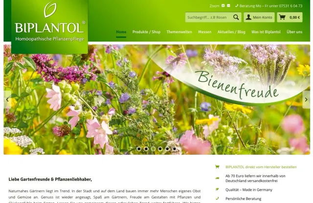Biplantol.de website