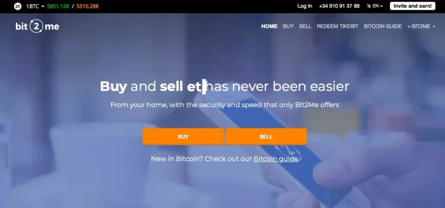 Bit2Me website