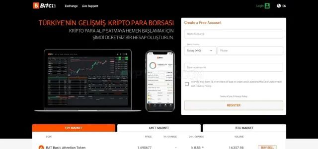 Bitci website