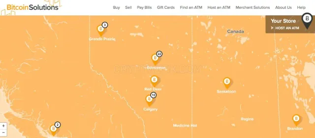 Bitcoin Solutions ATM website
