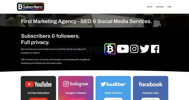 Bitcoin Subscribers website