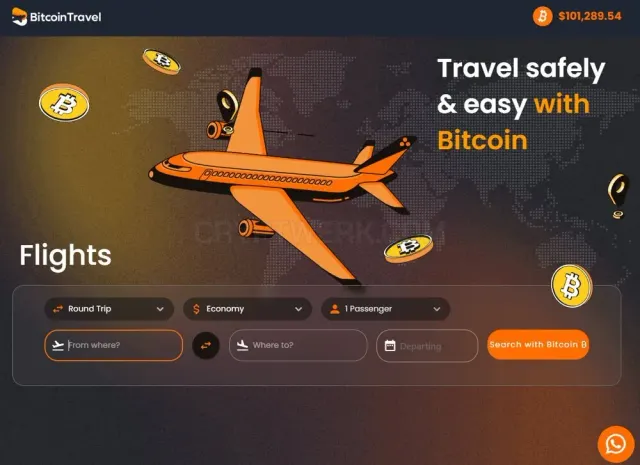 BitcoinTravel website