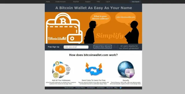 Bitcoin Wallet website