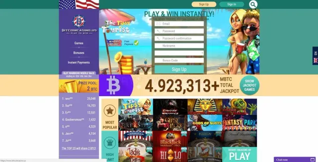 Bitcoincasino website