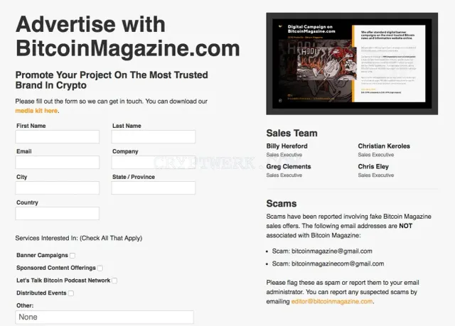 BitcoinMagazine.com website