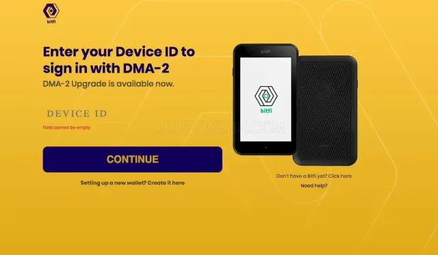 BitFi website