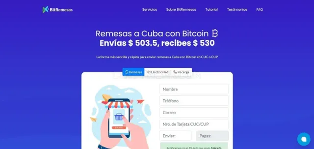 BitRemesas website