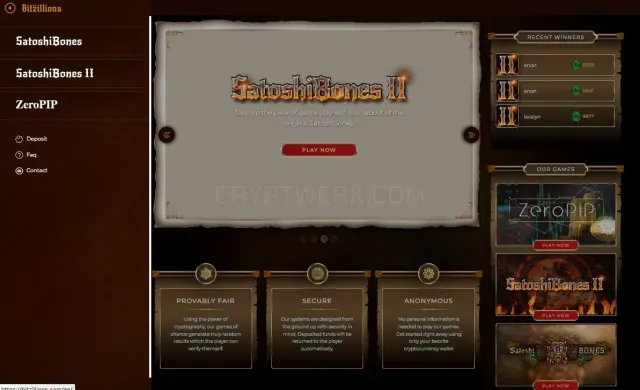 Bitzillions website