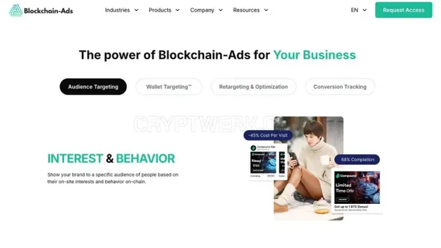 Blockchain-ADS website