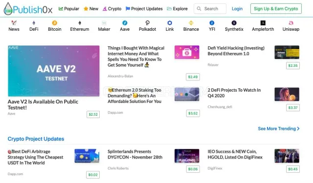 Publish0x.com website