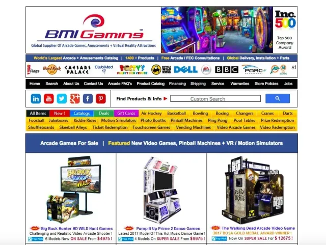 BMIgaming website