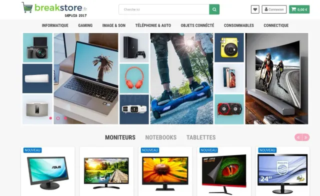 Break Store website