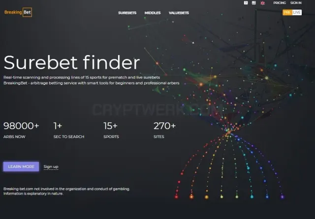 BreakingBet website