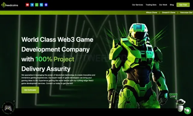 Web3 Game Development Company | Breedcoins website