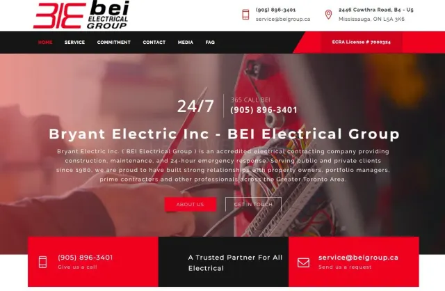 Bryant Electric Inc website