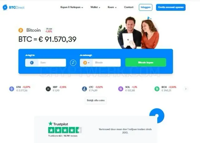 BTCDIRECT website