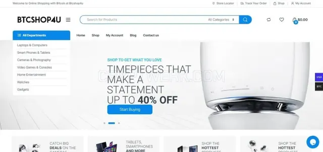 BtcShop4u website