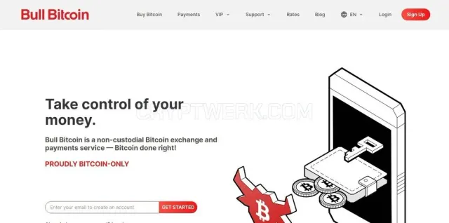 Bull Bitcoin website