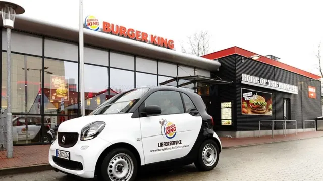 Burger King Lieferservice website