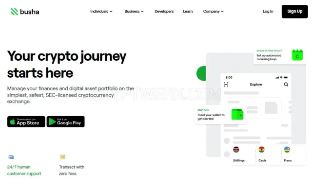 Busha website