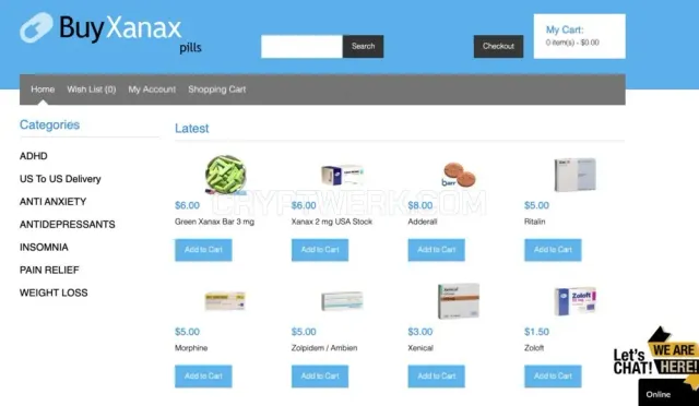 buyxanaxpills.com website