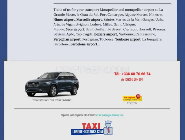 Cab-Montpellier website