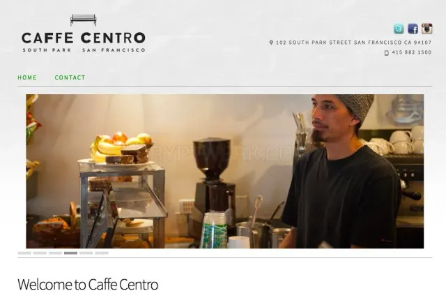 Caffe Centro website