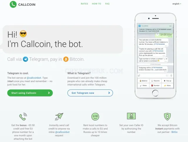 Callcoinbot.com website