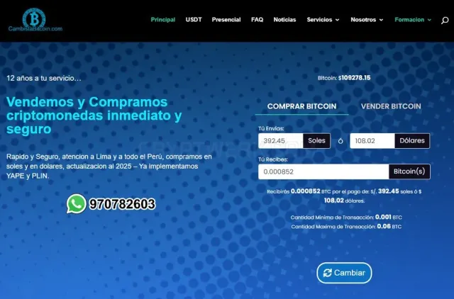 Cambista website