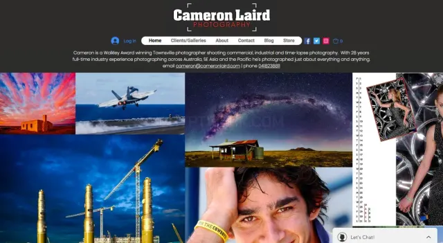 Cameron Laird Photography website