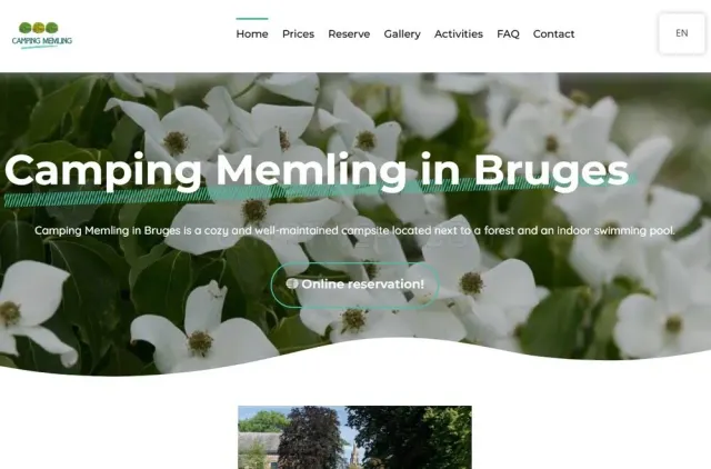 Campingmemling.be website
