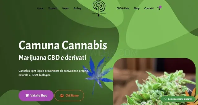Camuna Cannabis website