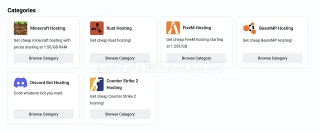 Capybara Hosting website
