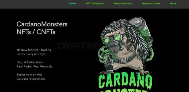 CardanoMonsters website